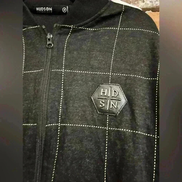 Hudson Outerwear Large Plaid Track Style Jacket Size Medium - Picture 3 of 7